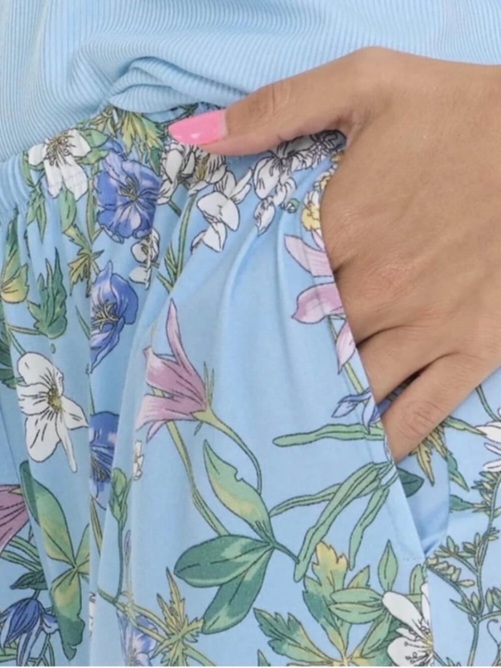 Flora Nikrooz Women's 3-piece PJ Set, Blue - Picture 7 of 16